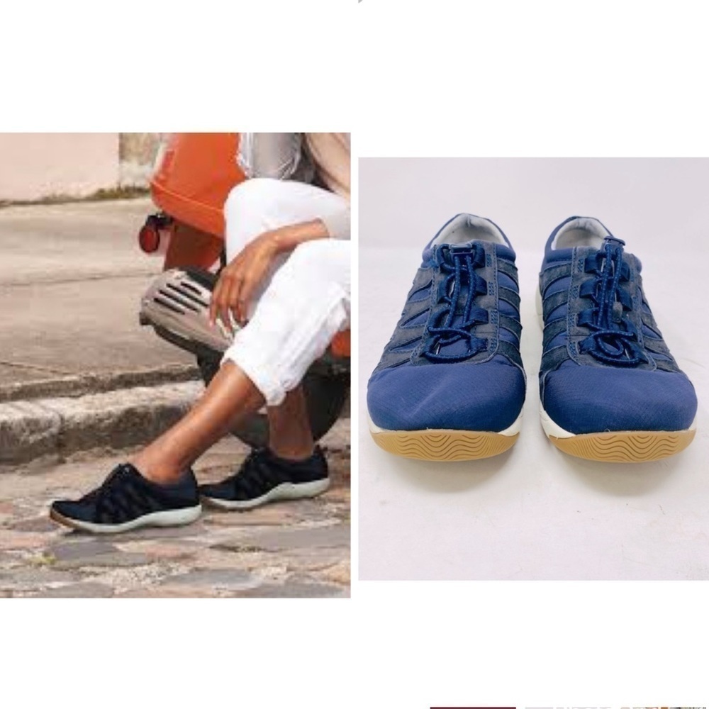 Dansko Navy Suede Harlie Sneakers Size 40